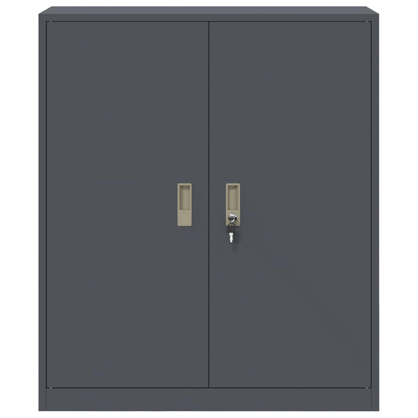 Opbergkast Antraciet 90 x 40 x 105 cm Koudgewalst Staal
