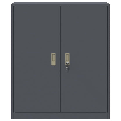 Opbergkast Antraciet 90 x 40 x 105 cm Koudgewalst Staal