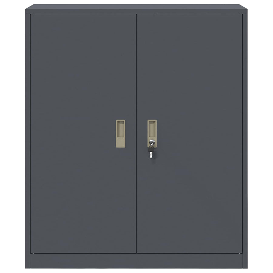 Opbergkast Antraciet 90 x 40 x 105 cm Koudgewalst Staal