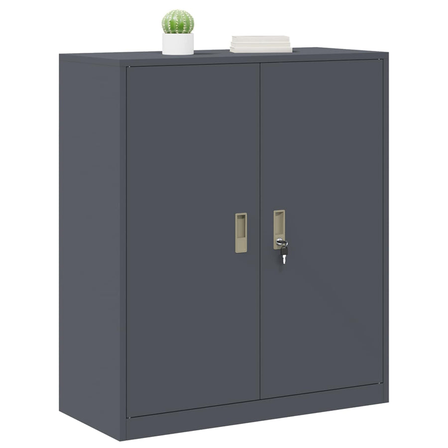 Opbergkast Antraciet 90 x 40 x 105 cm Koudgewalst Staal