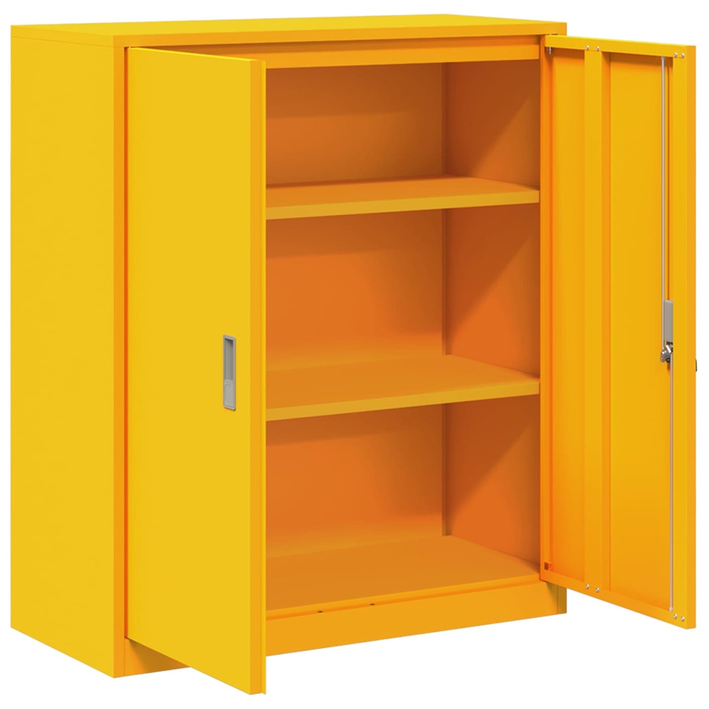 Opbergkast Mosterdgeel 90 x 40 x 105 cm Koudgewalst Staal