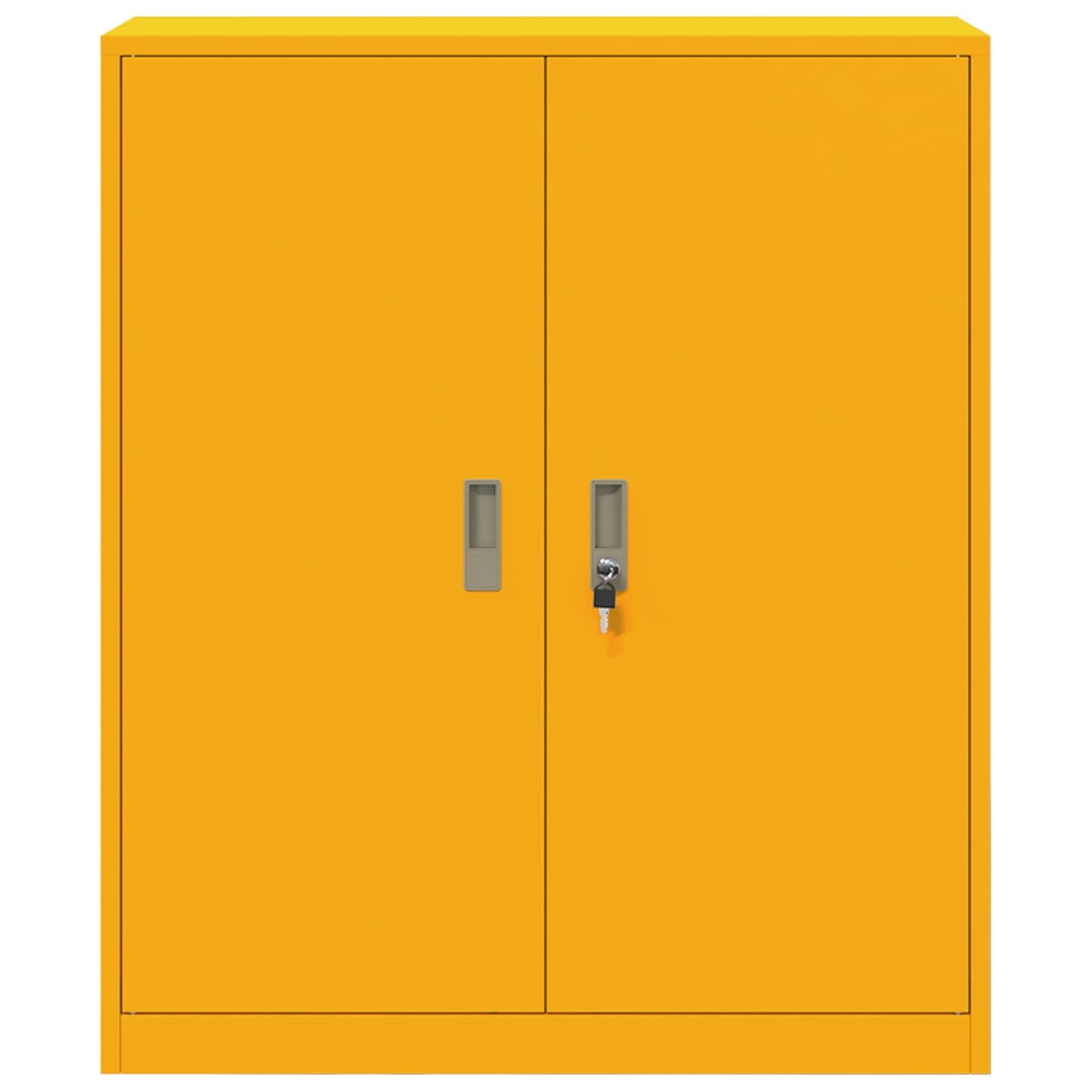 Opbergkast Mosterdgeel 90 x 40 x 105 cm Koudgewalst Staal