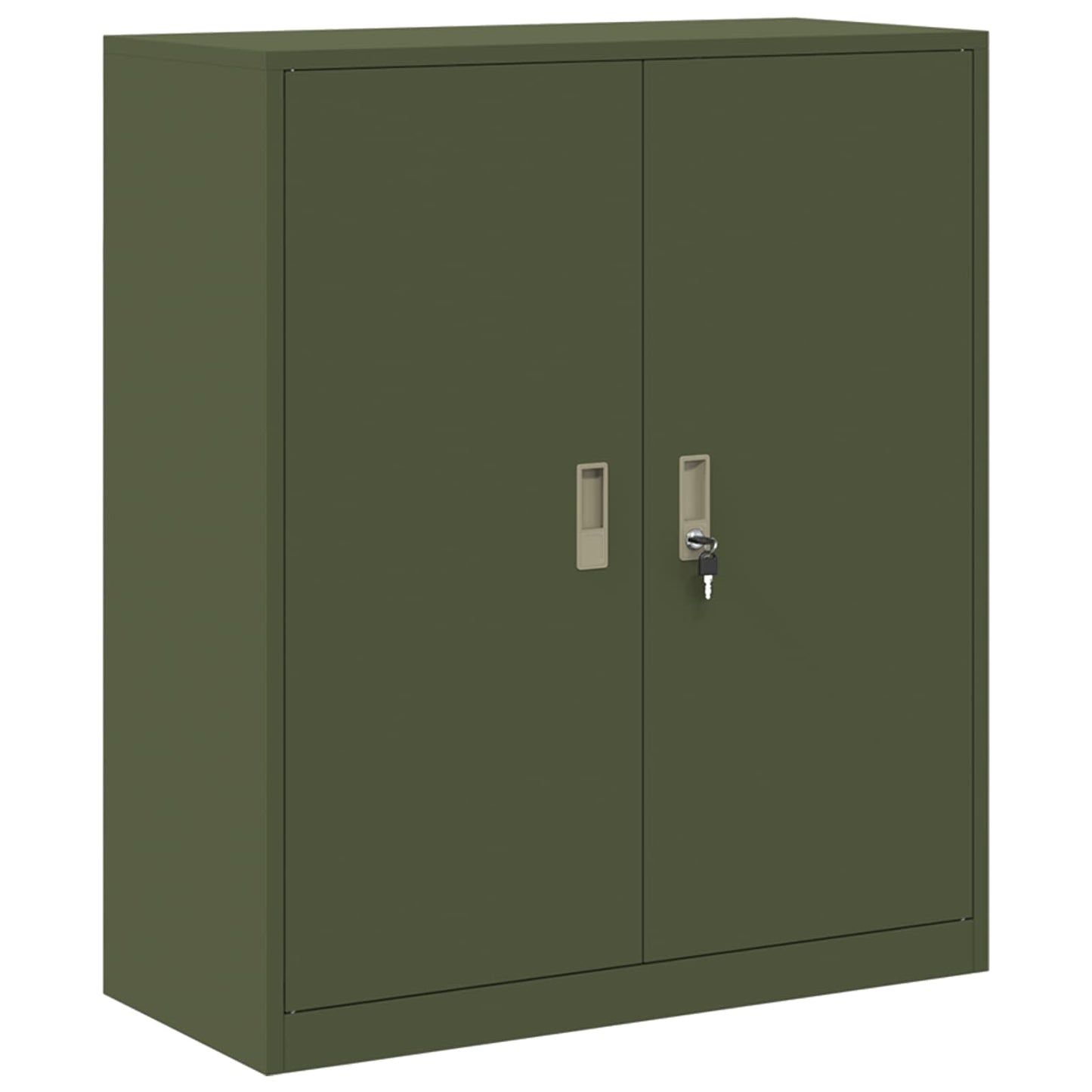 Opbergkast Olijf Groen 90 x 40 x 105 cm Koudgewalst Staal