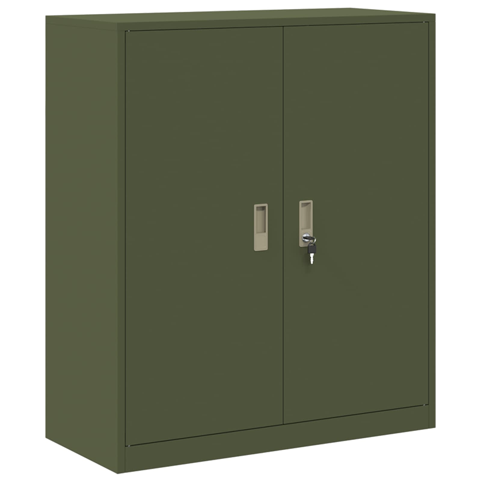 Opbergkast Olijf Groen 90 x 40 x 105 cm Koudgewalst Staal