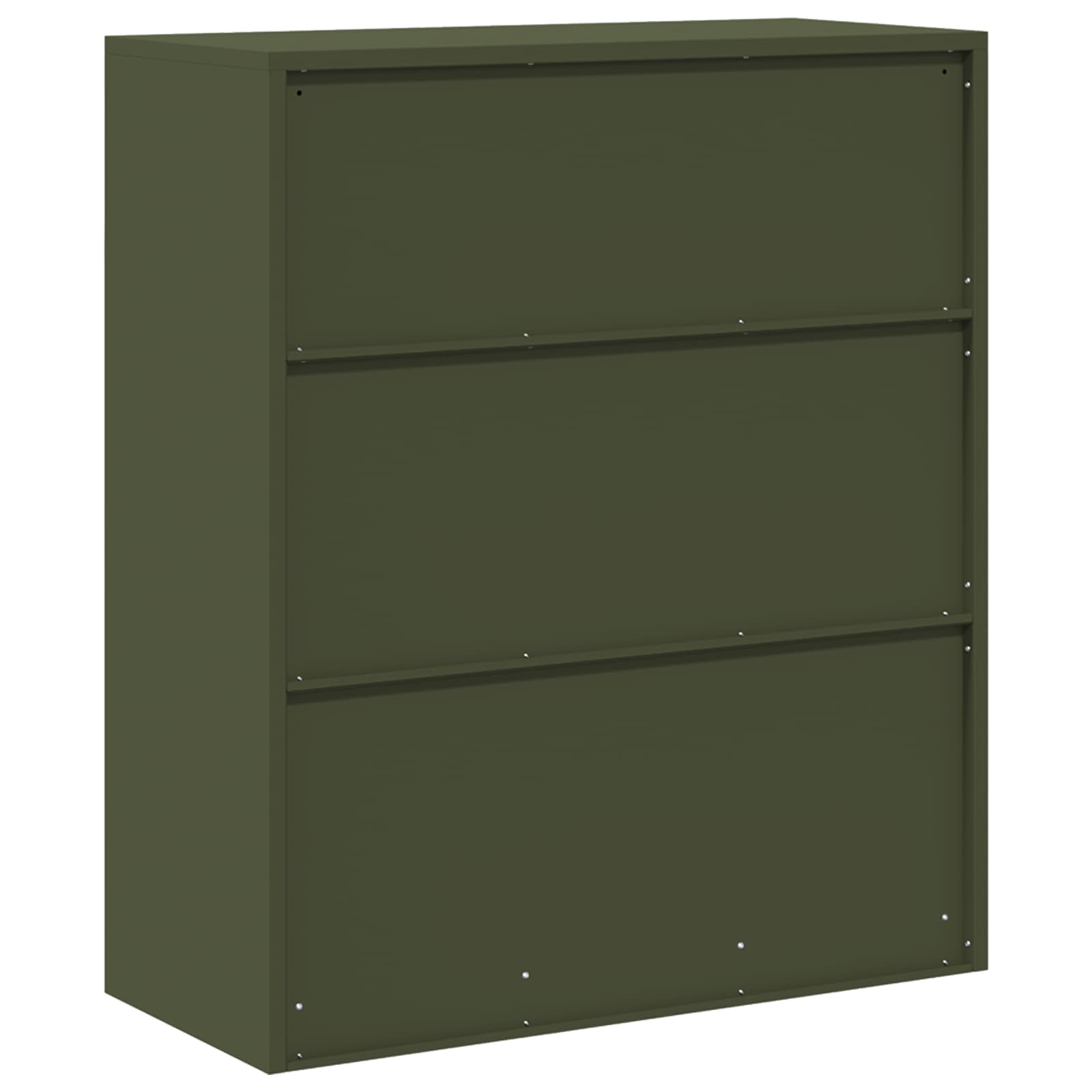 Opbergkast Olijf Groen 90 x 40 x 105 cm Koudgewalst Staal