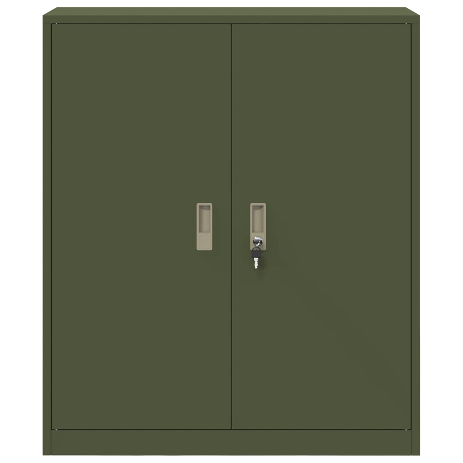 Opbergkast Olijf Groen 90 x 40 x 105 cm Koudgewalst Staal