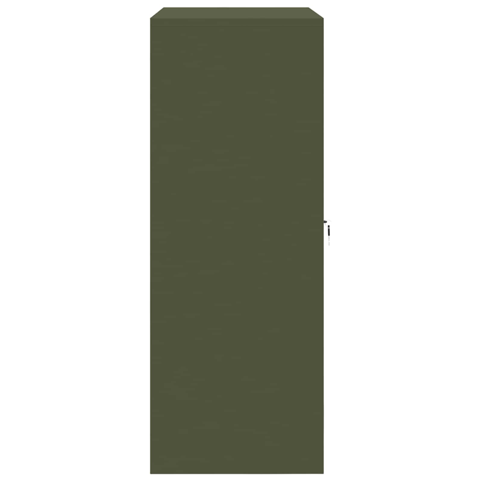 Opbergkast Olijf Groen 90 x 40 x 105 cm Koudgewalst Staal