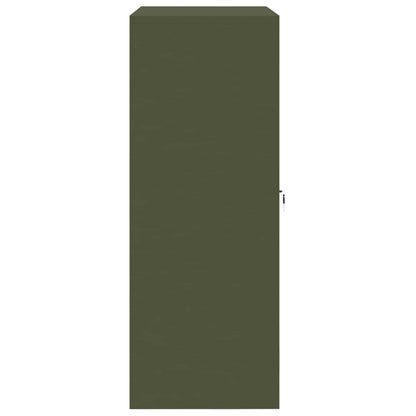 Opbergkast Olijf Groen 90 x 40 x 105 cm Koudgewalst Staal