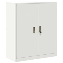 Opbergkast met opslag Wit 90 x 40 x 105 cm Koudgewalst Staal