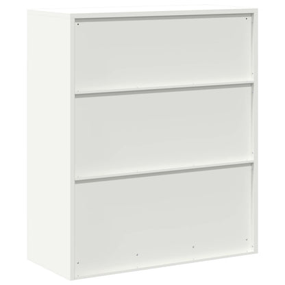 Opbergkast met opslag Wit 90 x 40 x 105 cm Koudgewalst Staal