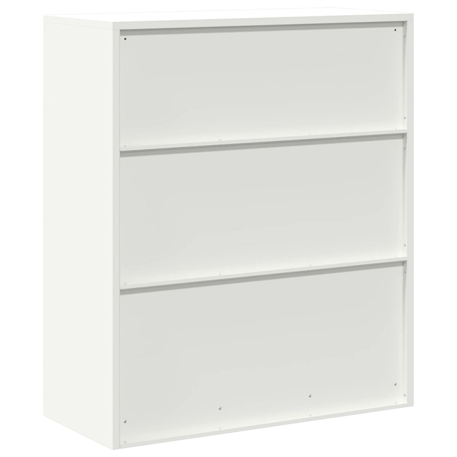 Opbergkast met opslag Wit 90 x 40 x 105 cm Koudgewalst Staal