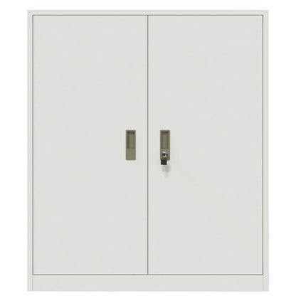 Opbergkast met opslag Wit 90 x 40 x 105 cm Koudgewalst Staal