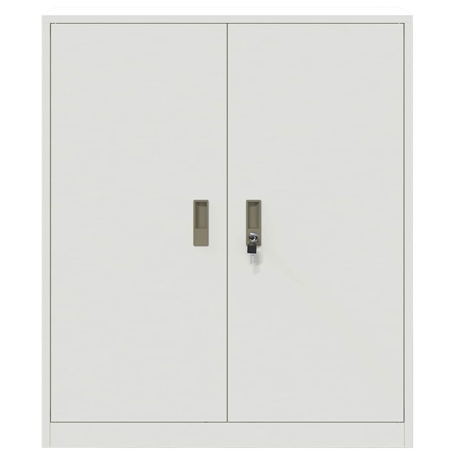 Opbergkast met opslag Wit 90 x 40 x 105 cm Koudgewalst Staal