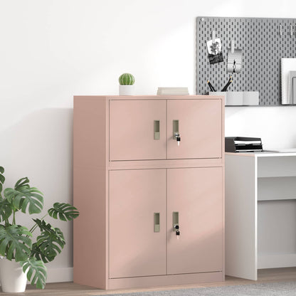 Opbergkast met opslag Roze 80 x 40 x 40 cm Koudgewalst Staal