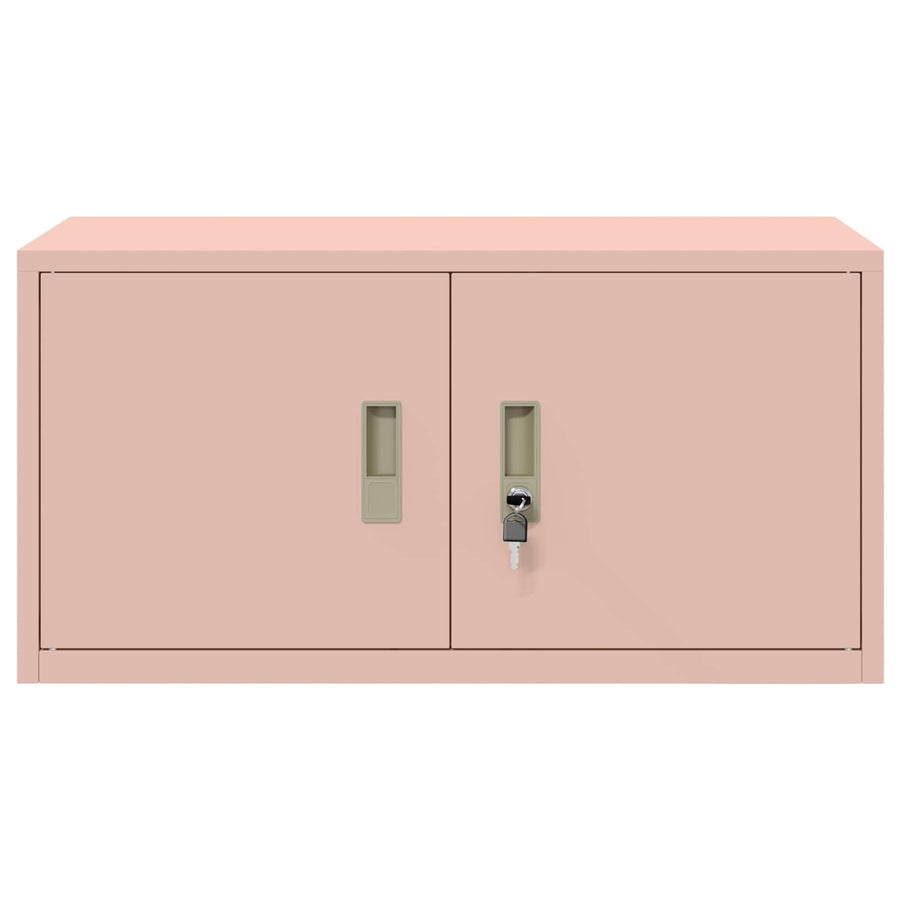 Opbergkast met opslag Roze 80 x 40 x 40 cm Koudgewalst Staal
