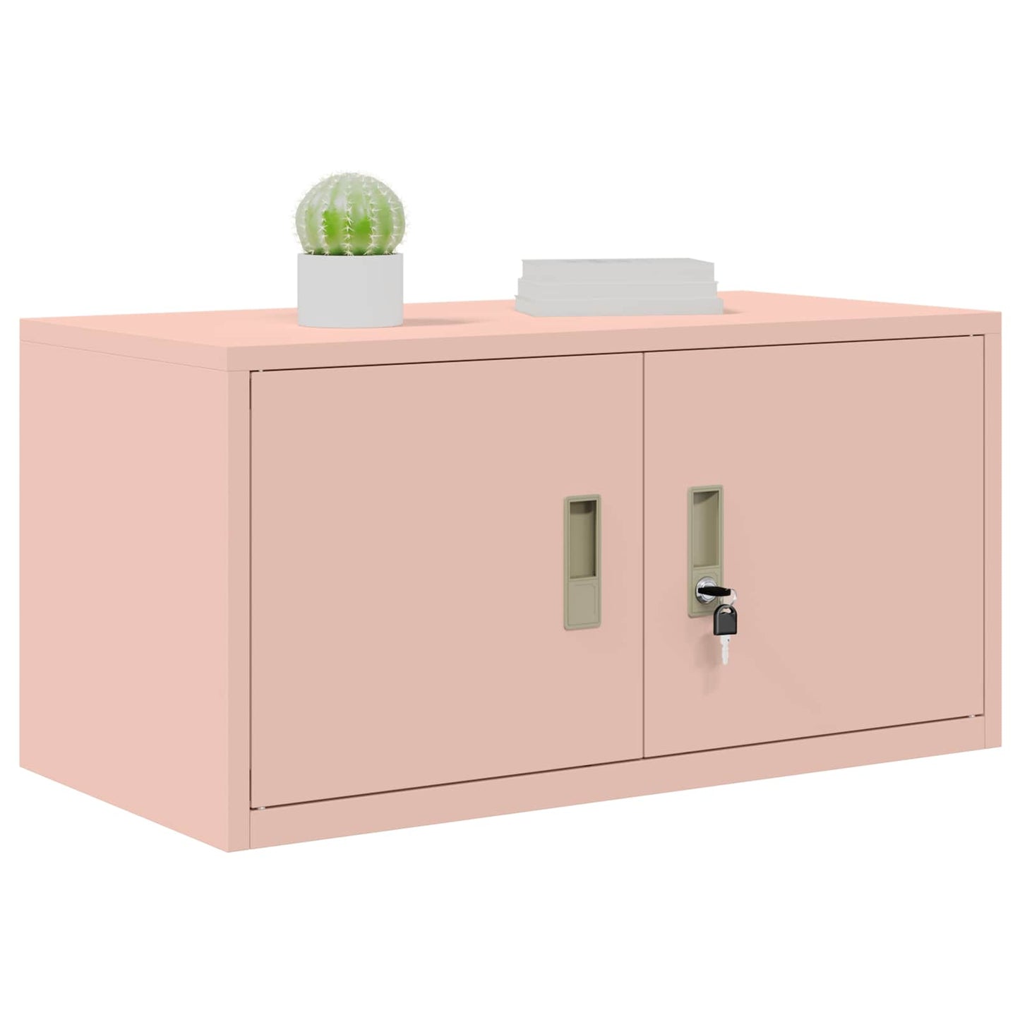 Opbergkast met opslag Roze 80 x 40 x 40 cm Koudgewalst Staal