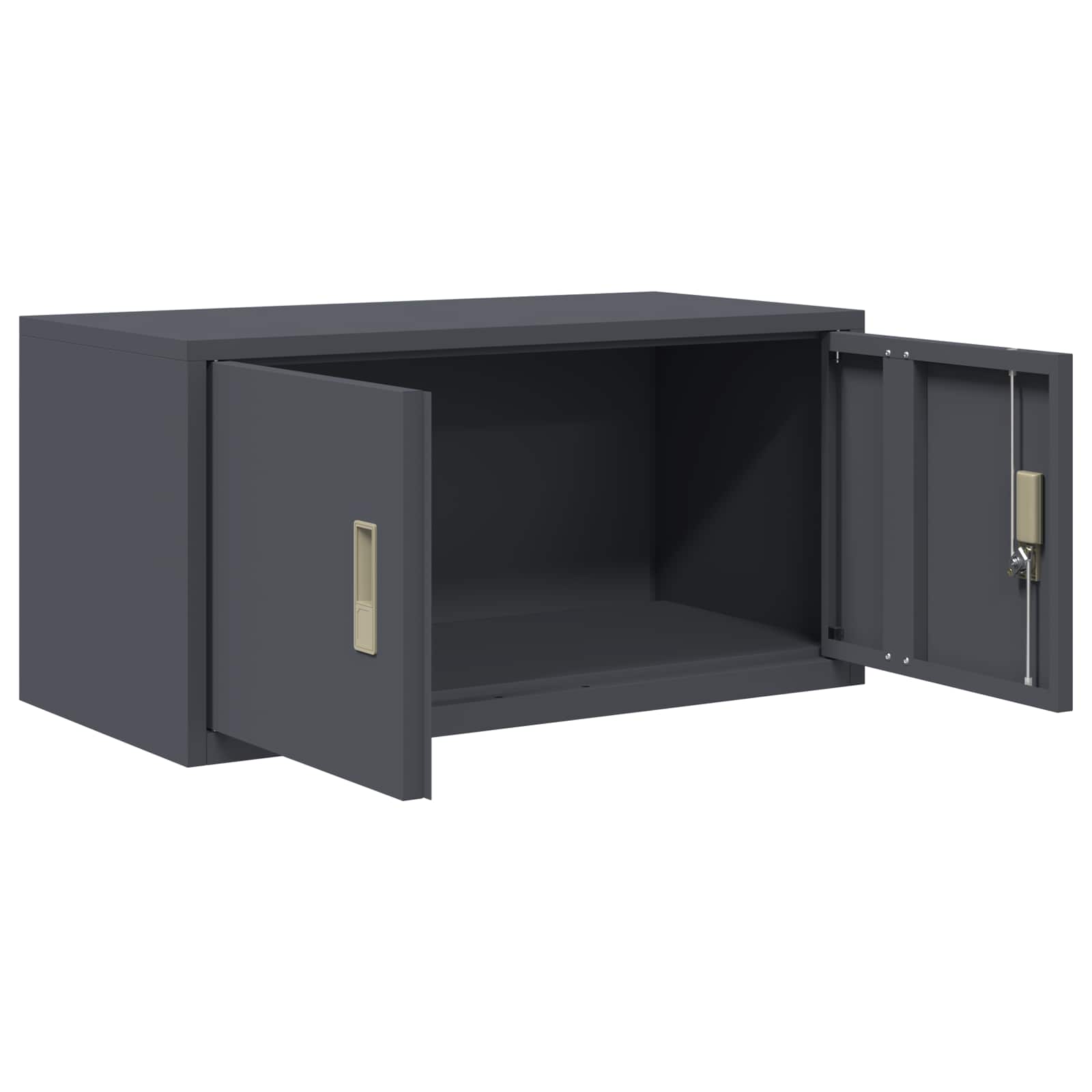 Opbergkast Antraciet 80 x 40 x 40 cm Koudgewalst Staal