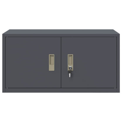 Opbergkast Antraciet 80 x 40 x 40 cm Koudgewalst Staal