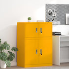 Mustard Yellow Storage Cabinet 80 x 40 x 40 cm Steel