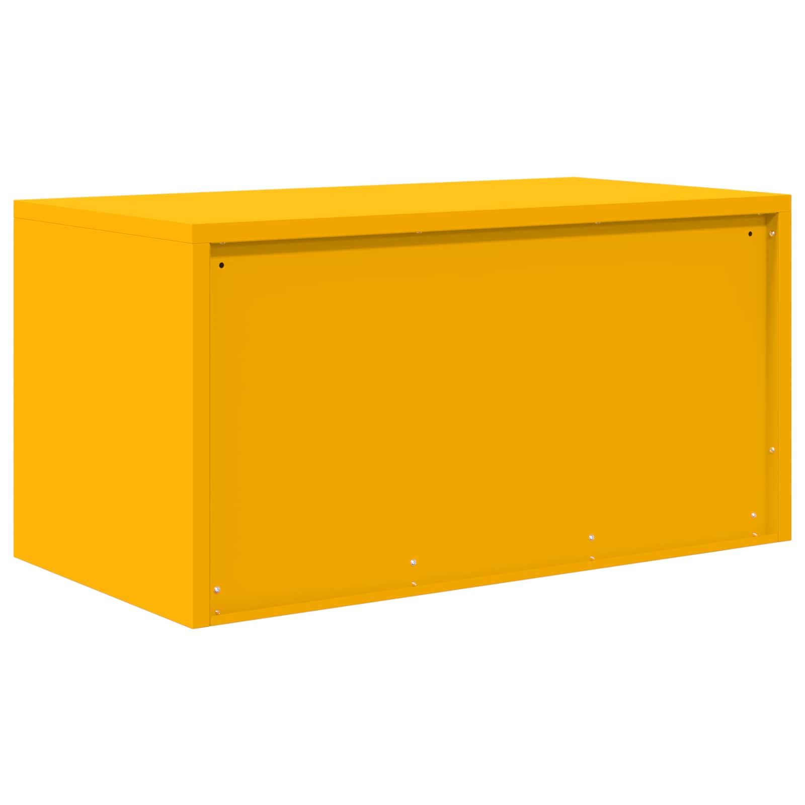 Opbergkast Mosterdgeel 80 x 40 x 40 cm Koudgewalst Staal