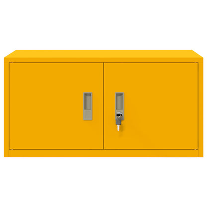 Opbergkast Mosterdgeel 80 x 40 x 40 cm Koudgewalst Staal