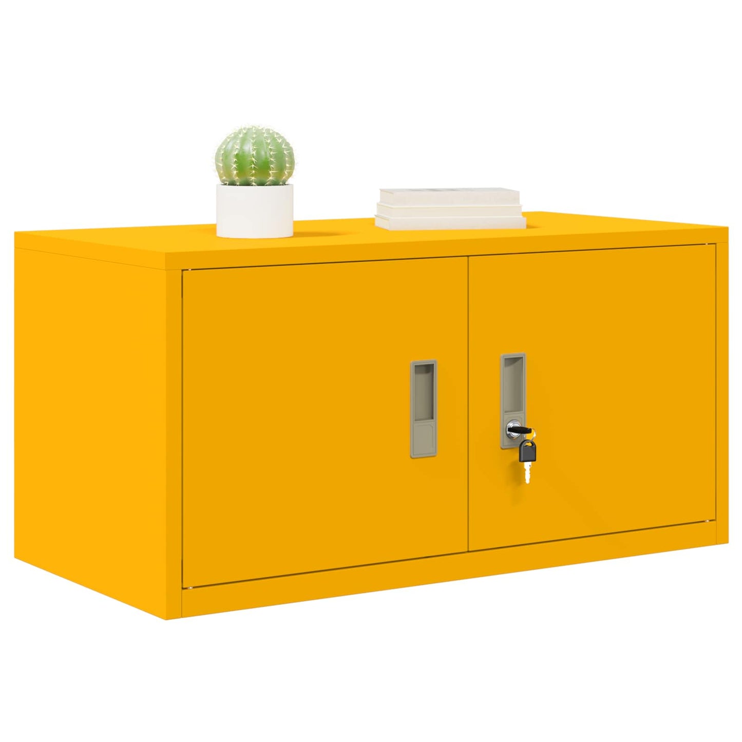 Opbergkast Mosterdgeel 80 x 40 x 40 cm Koudgewalst Staal