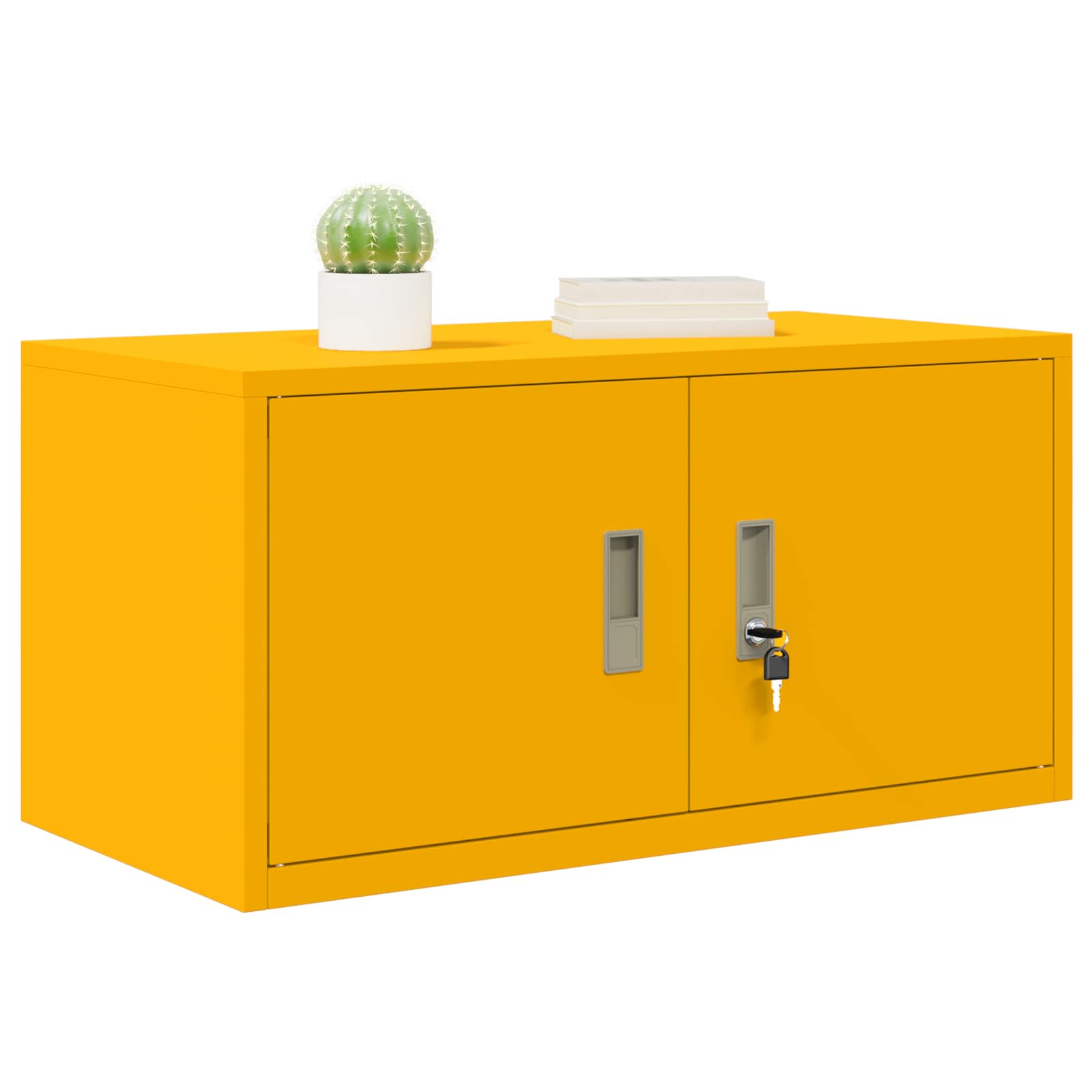 Opbergkast Mosterdgeel 80 x 40 x 40 cm Koudgewalst Staal