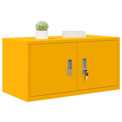 Opbergkast Mosterdgeel 80 x 40 x 40 cm Koudgewalst Staal