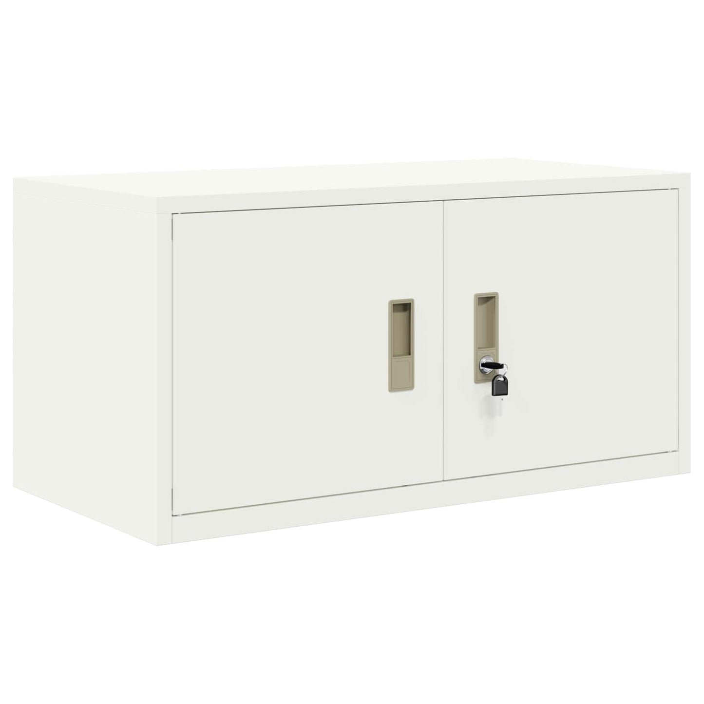 Opbergkast met opslag Wit 80 x 40 x 40 cm Koudgewalst Staal