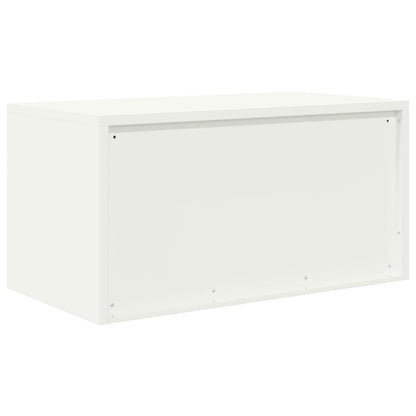Opbergkast met opslag Wit 80 x 40 x 40 cm Koudgewalst Staal