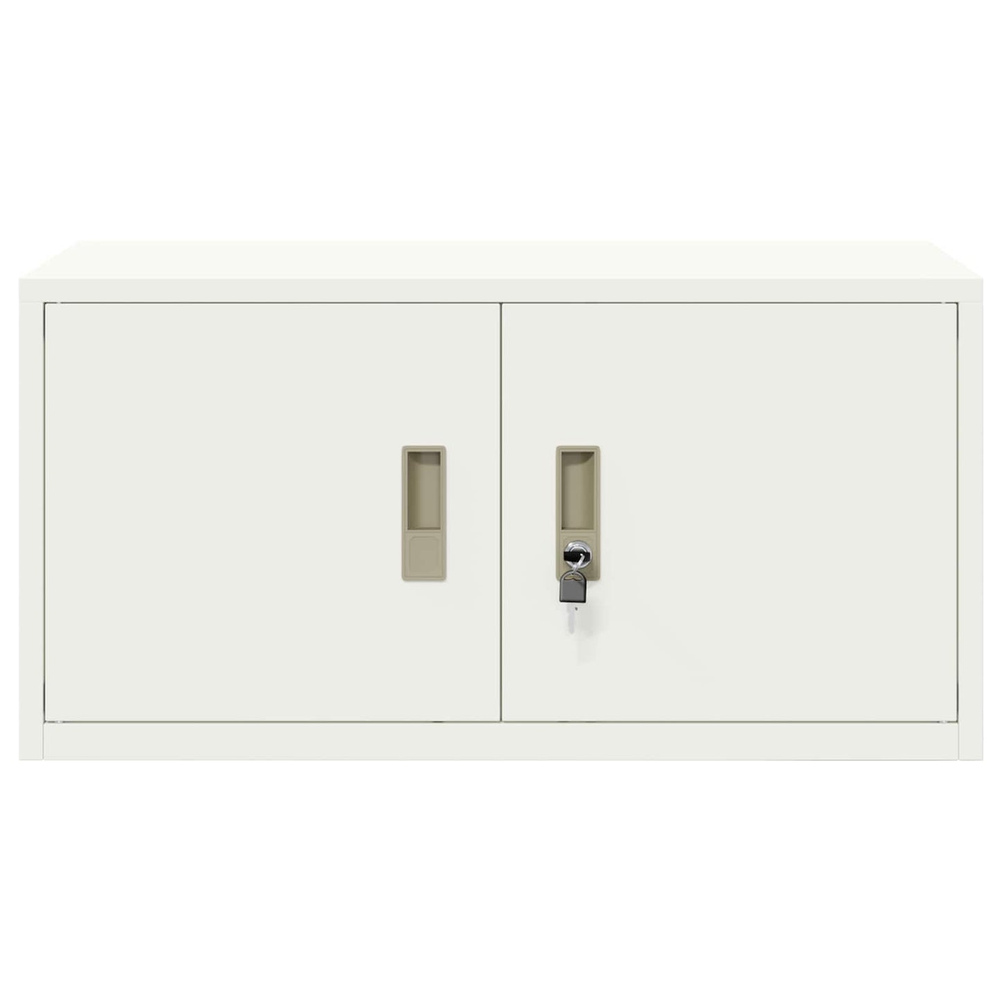 Opbergkast met opslag Wit 80 x 40 x 40 cm Koudgewalst Staal