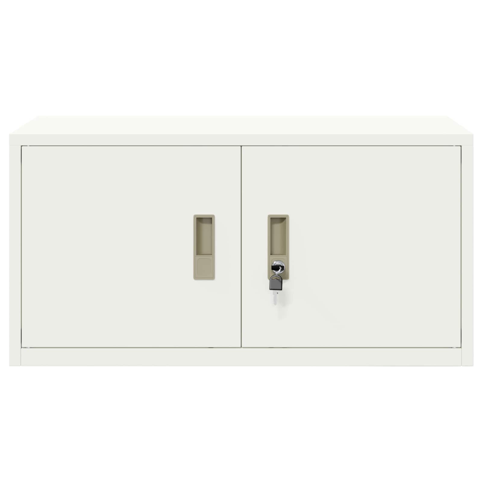 Opbergkast met opslag Wit 80 x 40 x 40 cm Koudgewalst Staal
