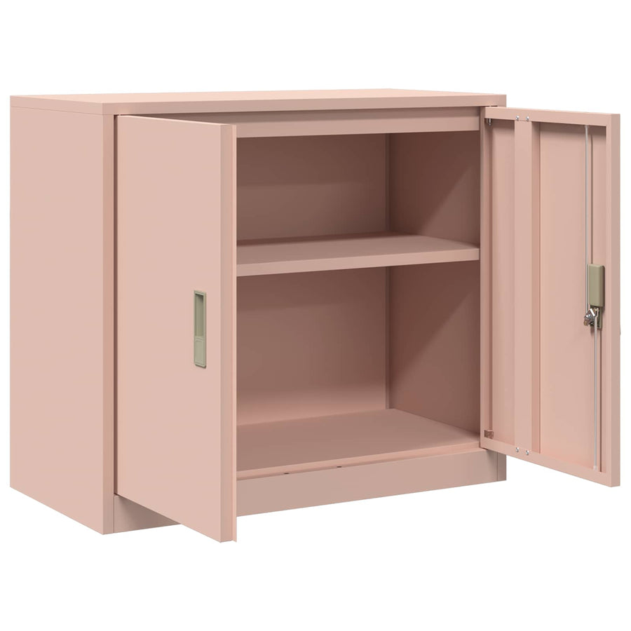 Opbergkast met opslag Roze 80 x 40 x 70 cm Koudgewalst Staal