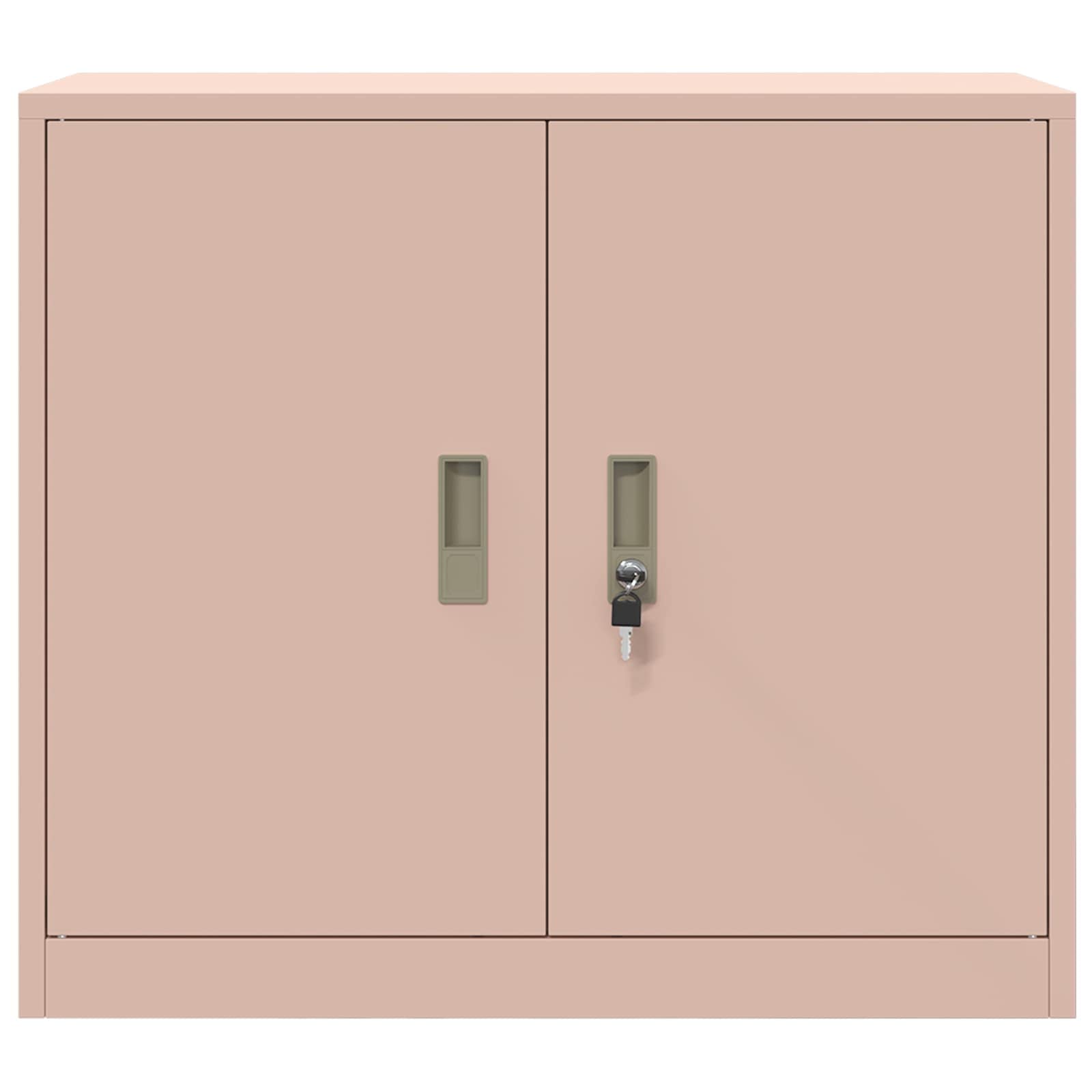 Opbergkast met opslag Roze 80 x 40 x 70 cm Koudgewalst Staal