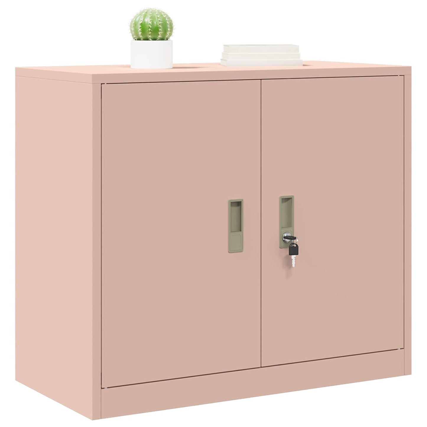 Opbergkast met opslag Roze 80 x 40 x 70 cm Koudgewalst Staal