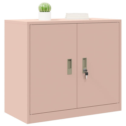 Opbergkast met opslag Roze 80 x 40 x 70 cm Koudgewalst Staal