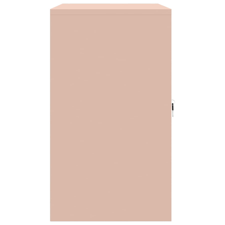 Opbergkast met opslag Roze 80 x 40 x 70 cm Koudgewalst Staal