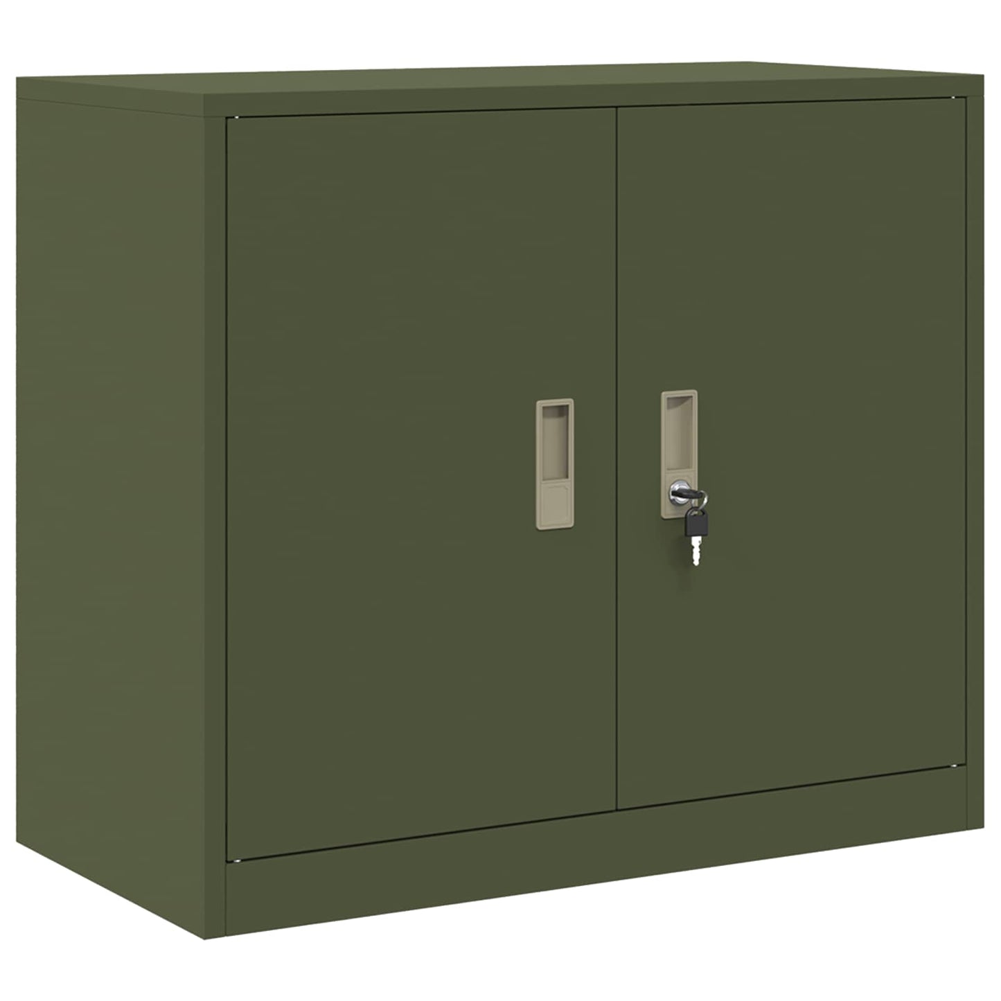 Opbergkast Olijf Groen 80 x 40 x 70 cm Koudgewalst Staal