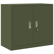 Opbergkast Olijf Groen 80 x 40 x 70 cm Koudgewalst Staal