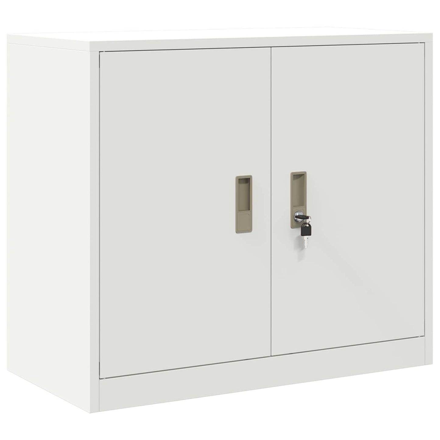 Opbergkast met opslag Wit 80 x 40 x 70 cm Koudgewalst Staal