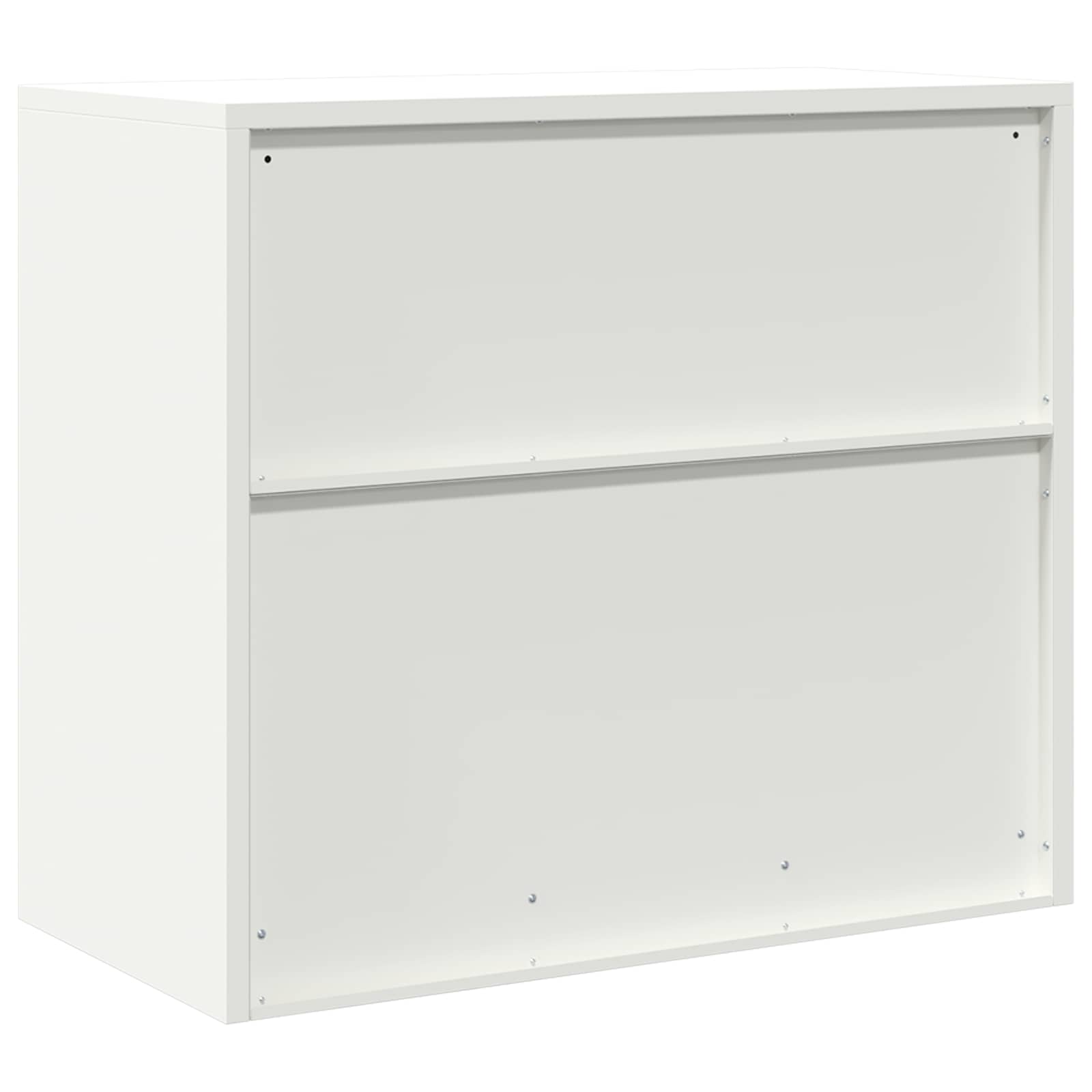 Opbergkast met opslag Wit 80 x 40 x 70 cm Koudgewalst Staal