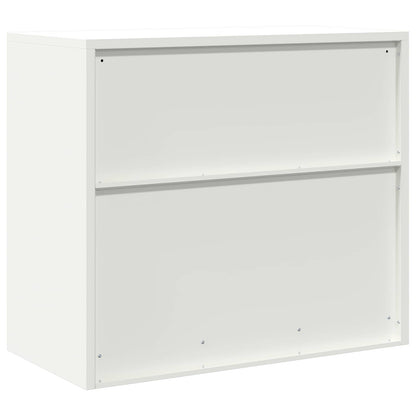 Opbergkast met opslag Wit 80 x 40 x 70 cm Koudgewalst Staal