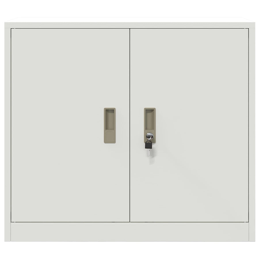 Opbergkast met opslag Wit 80 x 40 x 70 cm Koudgewalst Staal