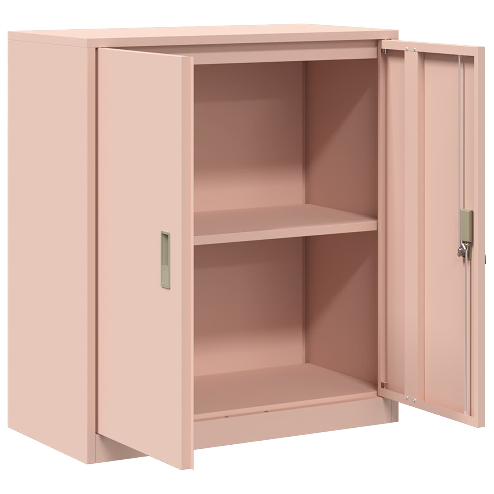 Opbergkast met opslag Roze 80 x 40 x 90 cm Koudgewalst Staal