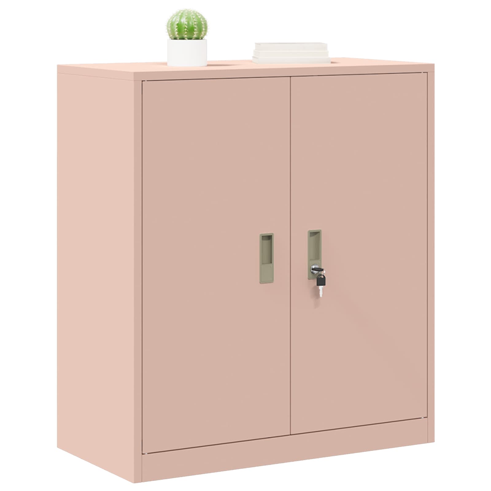 Opbergkast met opslag Roze 80 x 40 x 90 cm Koudgewalst Staal