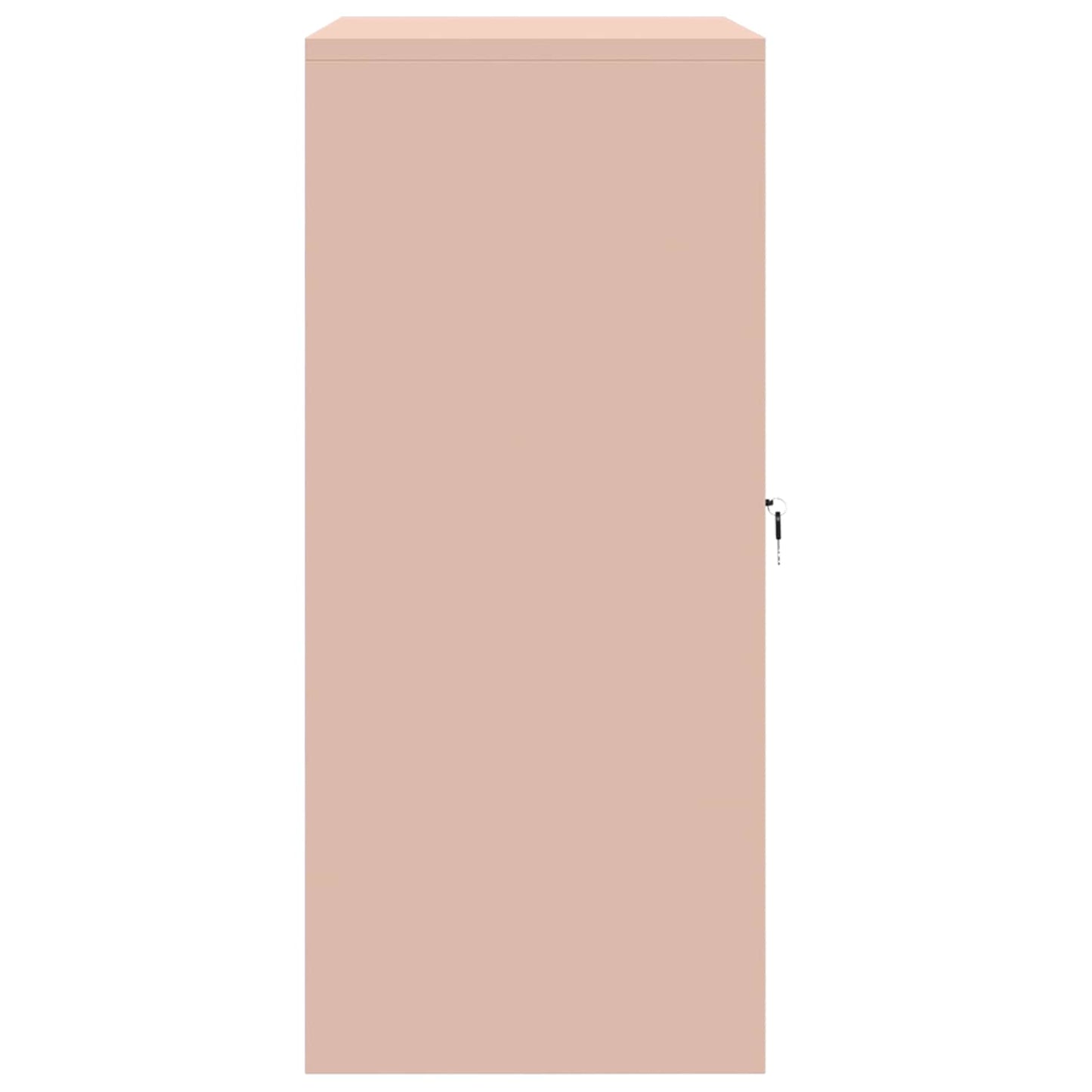 Opbergkast met opslag Roze 80 x 40 x 90 cm Koudgewalst Staal