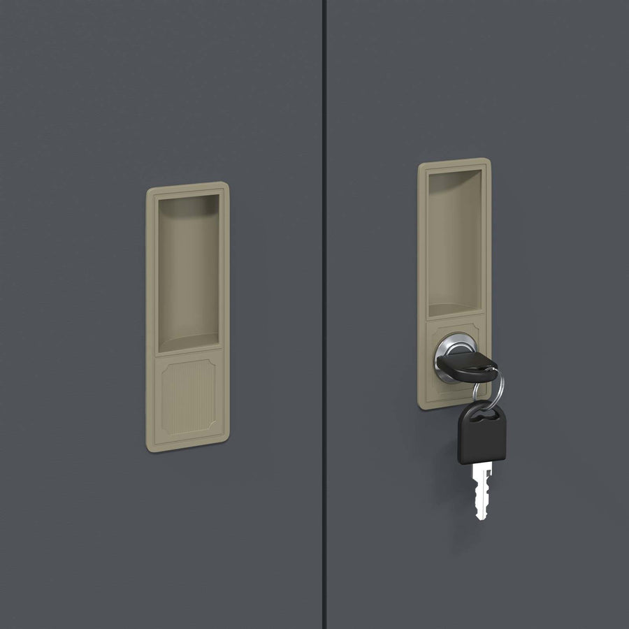 Opbergkast Antraciet 80 x 40 x 90 cm Koudgewalst Staal
