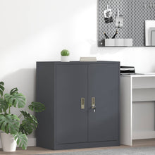 Opbergkast Antraciet 80 x 40 x 90 cm Koudgewalst Staal