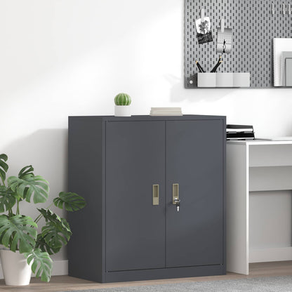 Opbergkast Antraciet 80 x 40 x 90 cm Koudgewalst Staal