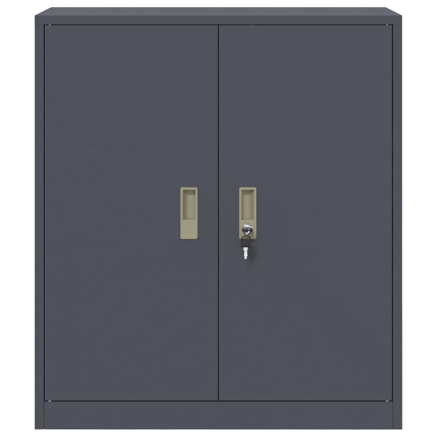 Opbergkast Antraciet 80 x 40 x 90 cm Koudgewalst Staal